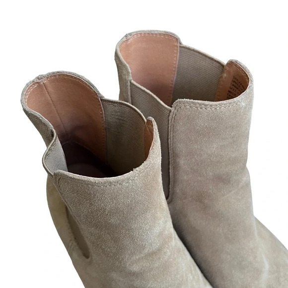 Madewell The Laura Chelsea Boot in Tan Suede Size 8 - Picture 6 of 10